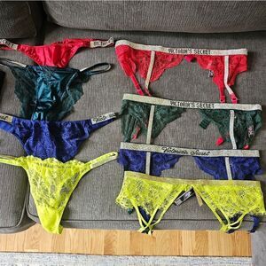 Victoria's secret shine strap medium / large garter belt 4 pack 32 inches